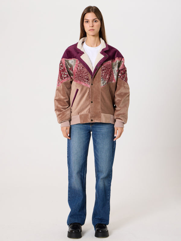 Inca Burgundy & Peach Vintage Jacket M
