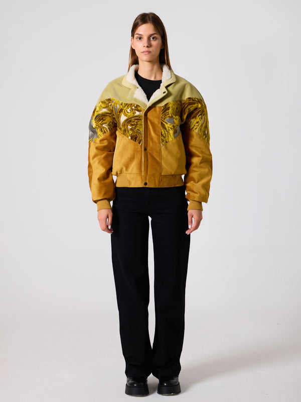 Inca Light Green & Mustard Vintage Jacket M