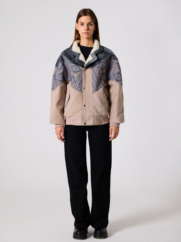 Inca Anthracite & Cream Vintage Jacket XL