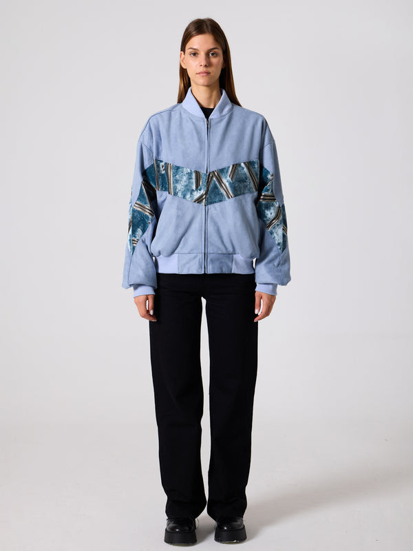 Bomber Baby Blue Vintage Jacket XL