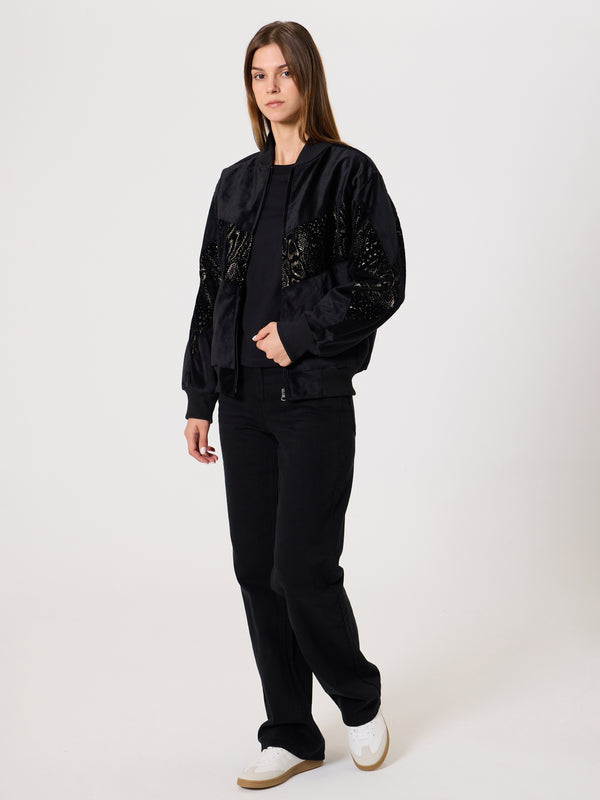 Bomber Black Vintage Jacket XXS