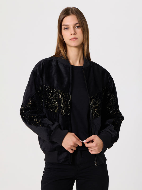 Bomber Black Vintage Jacket XXS