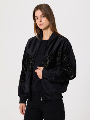 Bomber Black Vintage Jacket XXS