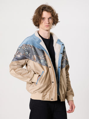 Inca Baby Blue & Light Brown Vintage Jacket XL