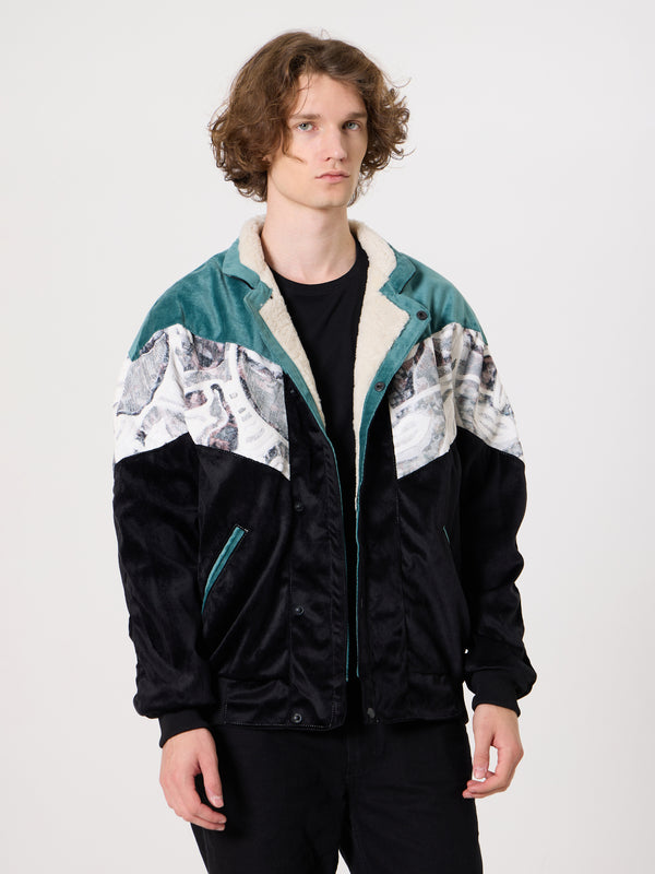Inca Blue & Black Vintage Jacket XXL