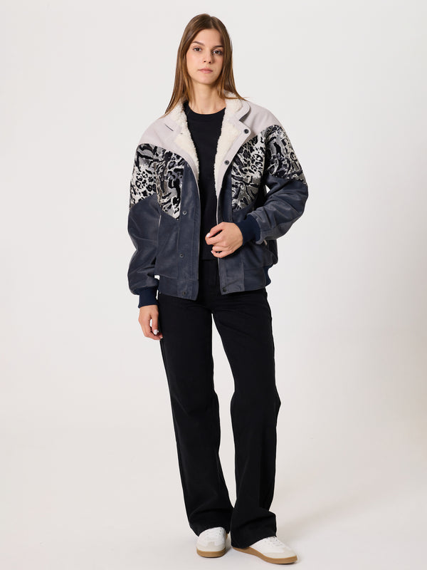 Inca White & Navy Blue Vintage Jacket XS