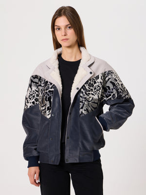 Inca White & Navy Blue Vintage Jacket XS