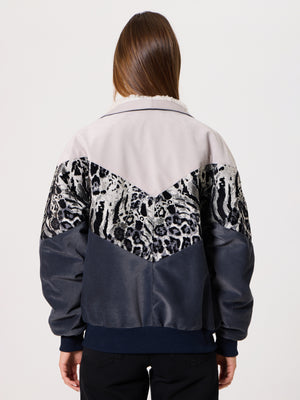 Inca White & Navy Blue Vintage Jacket XS