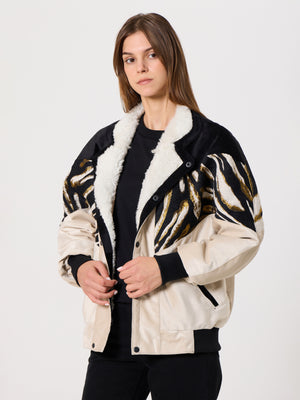 Inca Black & Cream Vintage Jacket S