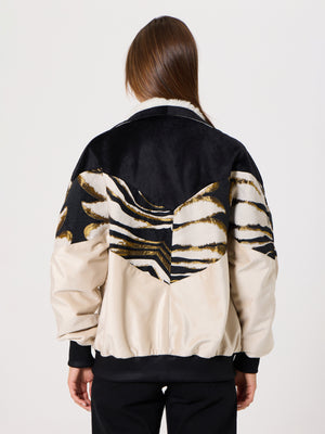 Inca Black & Cream Vintage Jacket S