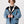 Inca Black & Baby Blue Vintage Jacket XXXL