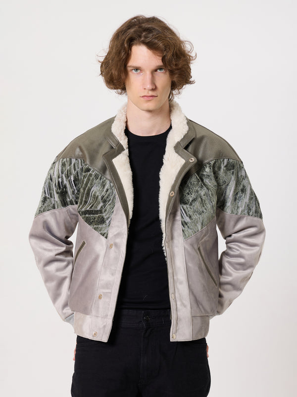 Inca Green & Cream Tan Vintage Jacket L
