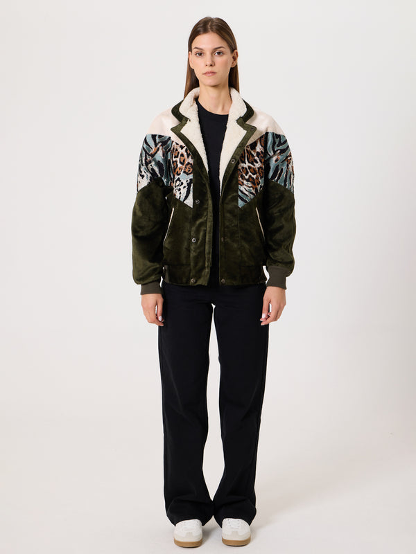 Inca White & Green Vintage Jacket XS