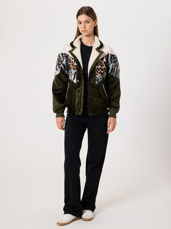 Inca White & Green Vintage Jacket XS