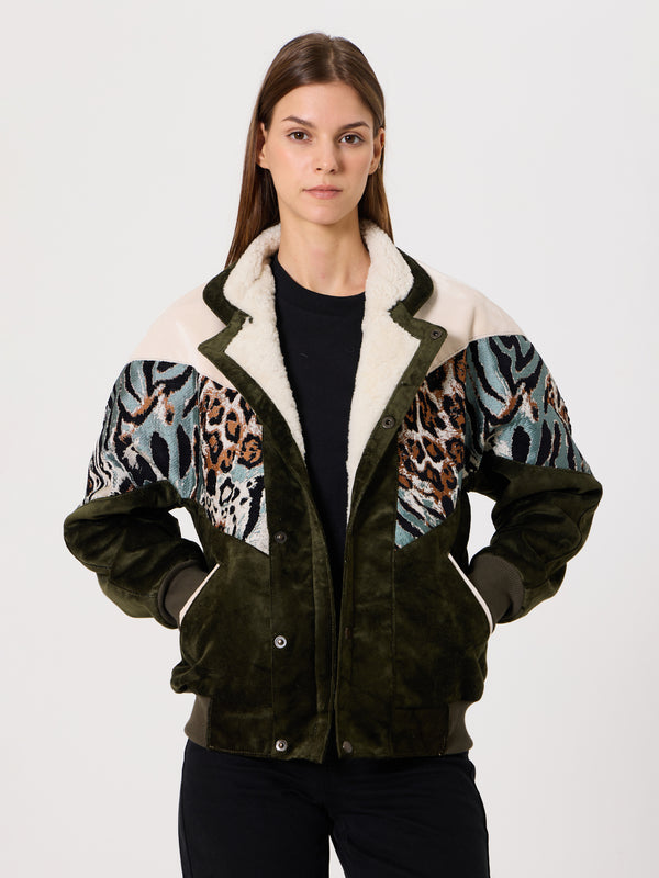Inca White & Green Vintage Jacket XS