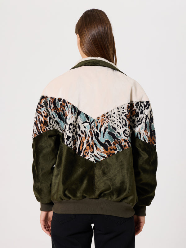 Inca White & Green Vintage Jacket XS