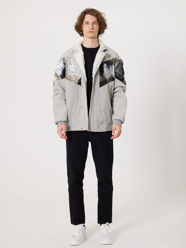 Inca Light Grey Vintage Jacket XXXL