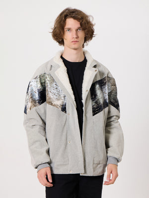 Inca Light Grey Vintage Jacket XXXL