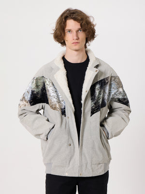 Inca Light Grey Vintage Jacket XXXL