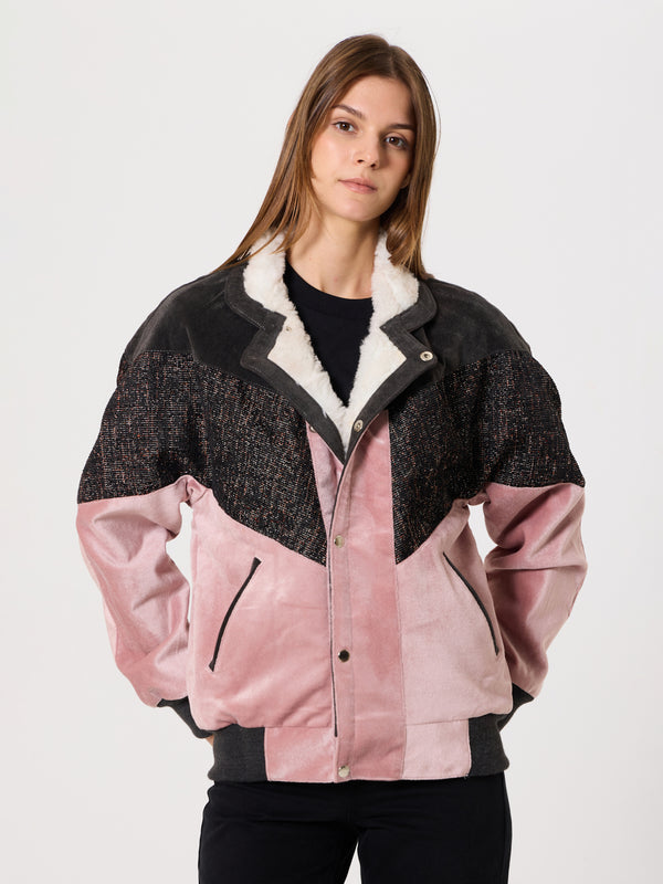 Inca Anthracite & Pink Vintage Jacket XS