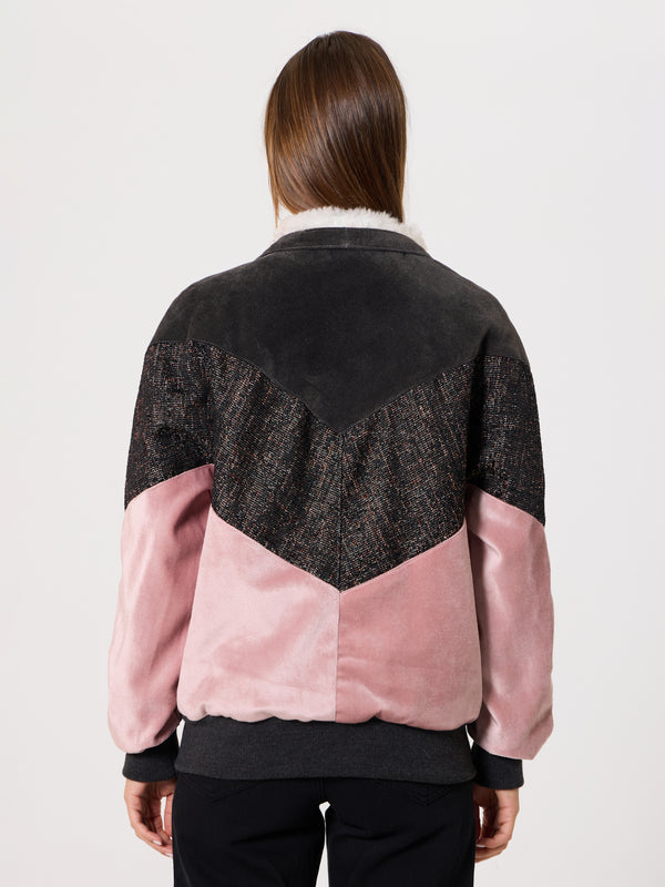 Inca Anthracite & Pink Vintage Jacket XS