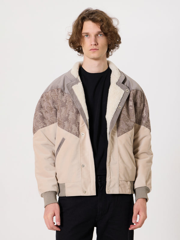 Inca Light Brown & Cream Vintage Jacket L