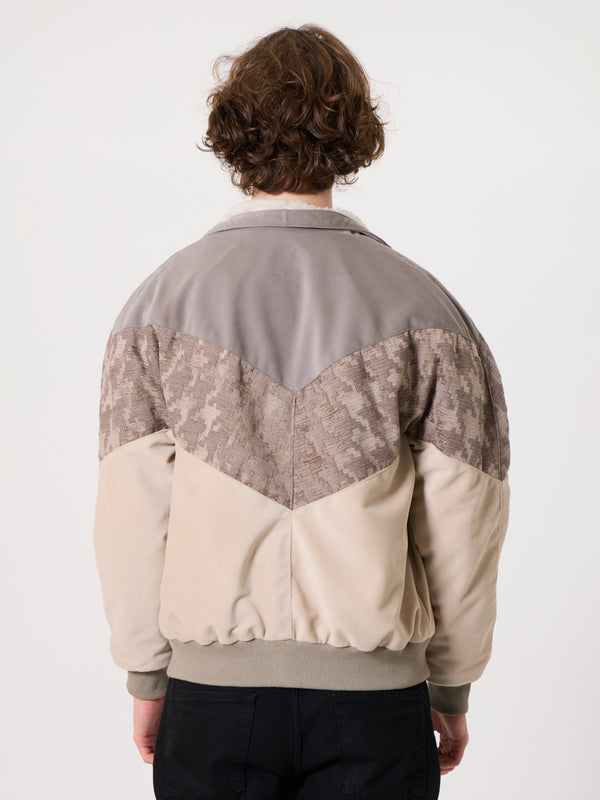 Inca Light Brown & Cream Vintage Jacket L