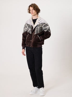 Inca White & Dark Brown Vintage Jacket L