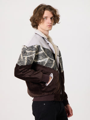 Inca White & Dark Brown Vintage Jacket L