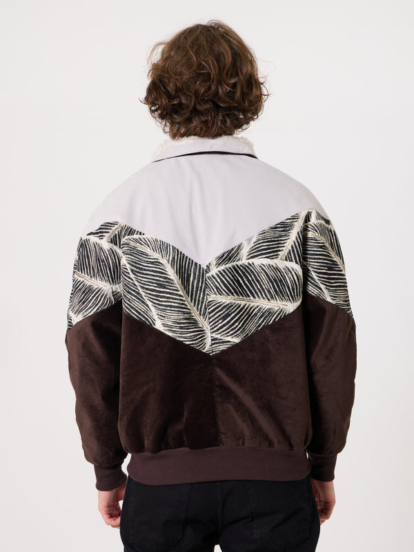 Inca White & Dark Brown Vintage Jacket L