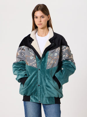 Inca Black & Cyan Vintage Jacket XXL