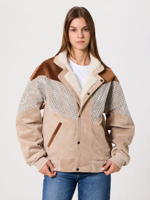 Inca Coffee Brown & Cream Vintage Jacket M