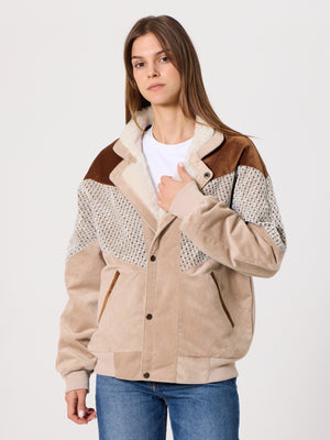 Inca Coffee Brown & Cream Vintage Jacket M