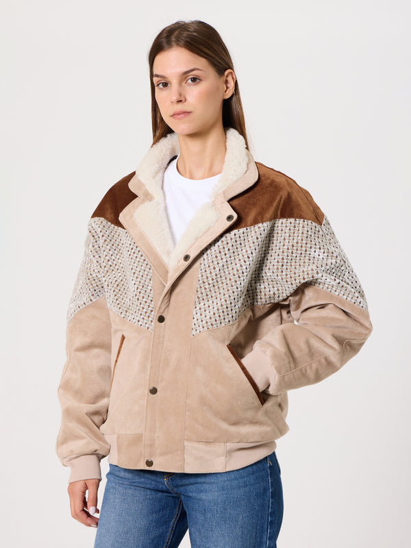Inca Coffee Brown & Cream Vintage Jacket M