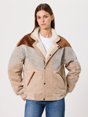 Inca Coffee Brown & Cream Vintage Jacket M