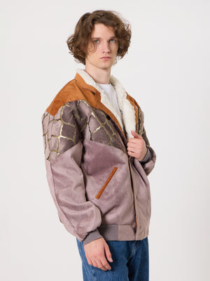 Inca Brown & Lilac Vintage Jacket XXXL