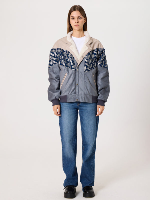Inca Cream & Grey Vintage Jacket M