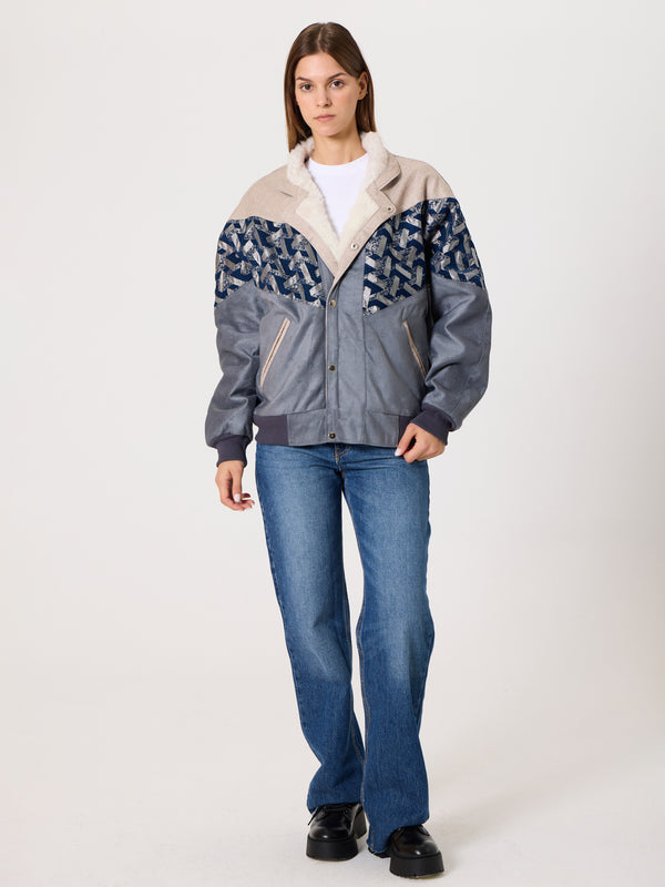 Inca Cream & Grey Vintage Jacket M