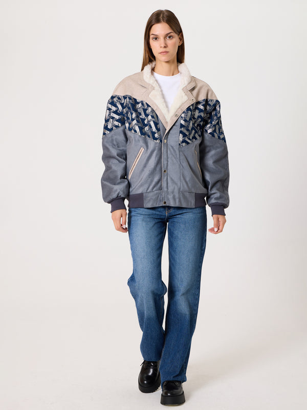 Inca Cream & Grey Vintage Jacket M