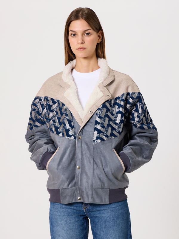 Inca Cream & Grey Vintage Jacket M