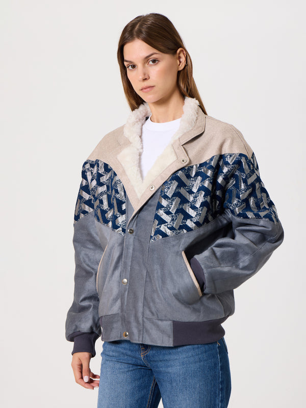 Inca Cream & Grey Vintage Jacket M