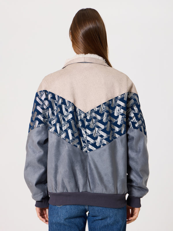 Inca Cream & Grey Vintage Jacket M