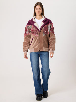 Inca Burgundy & Peach Vintage Jacket M