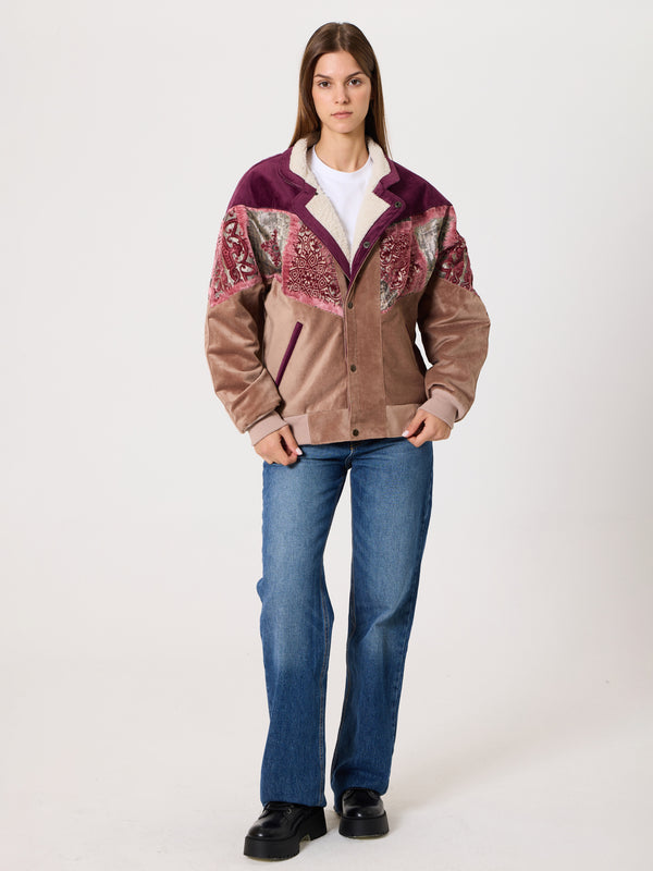 Inca Burgundy & Peach Vintage Jacket M