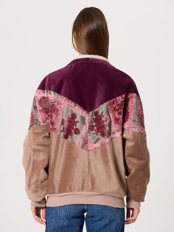 Inca Burgundy & Peach Vintage Jacket M