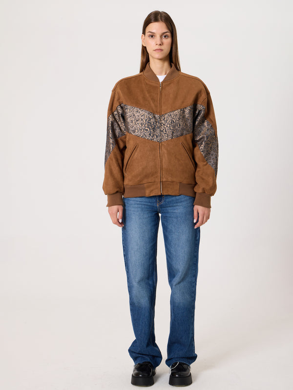 Bomber Coffee Brown Vintage Jacket XXS