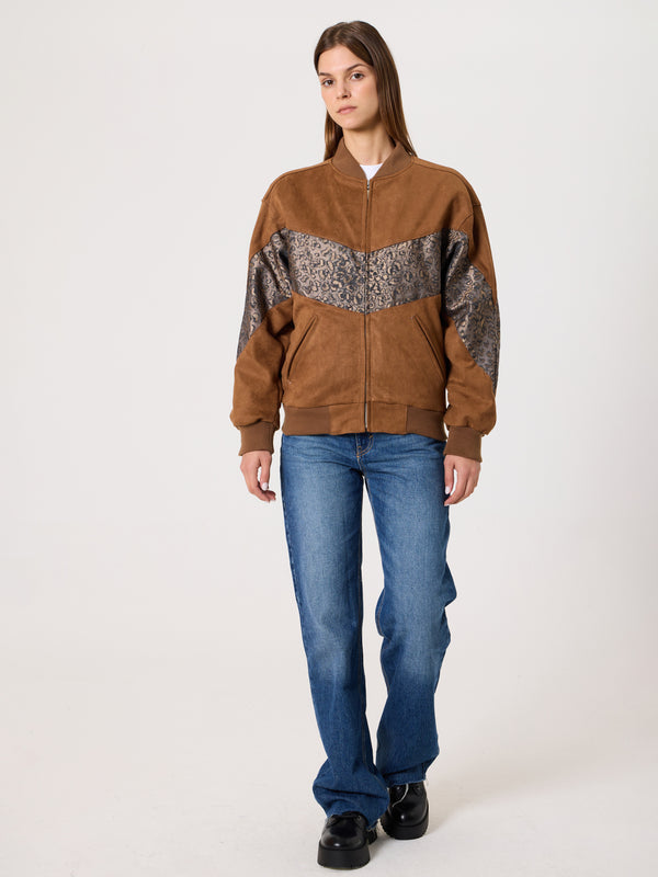 Bomber Coffee Brown Vintage Jacket XXS