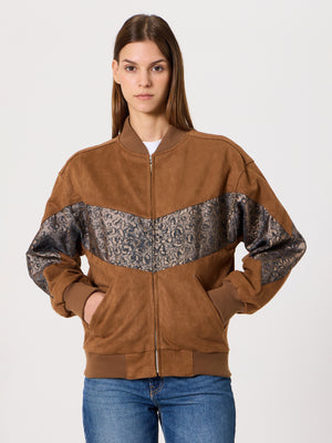 Bomber Coffee Brown Vintage Jacket XXS