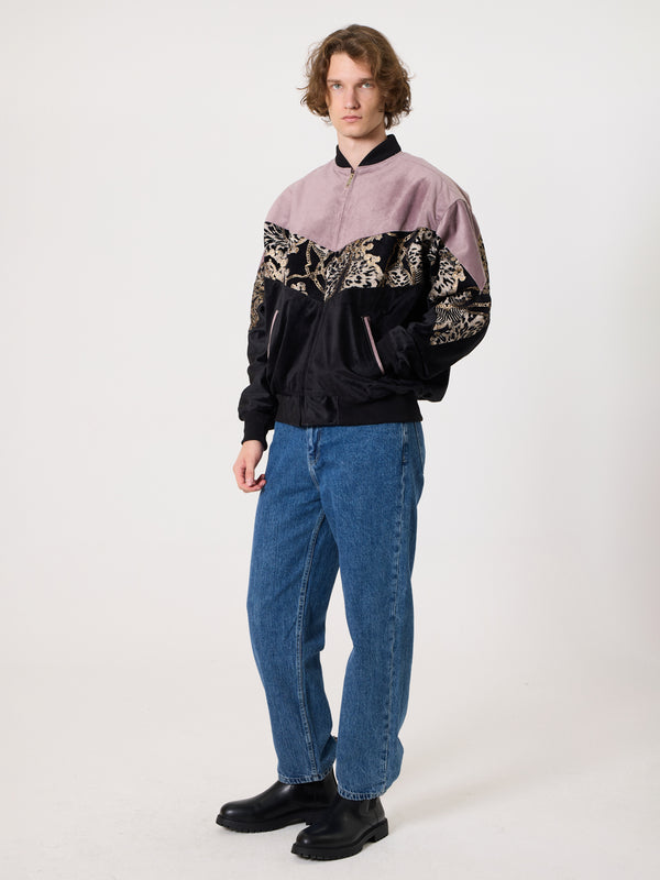 Bomber Pink & Black Vintage Jacket XL