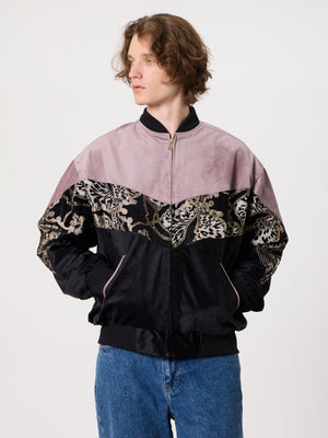 Bomber Pink & Black Vintage Jacket XL